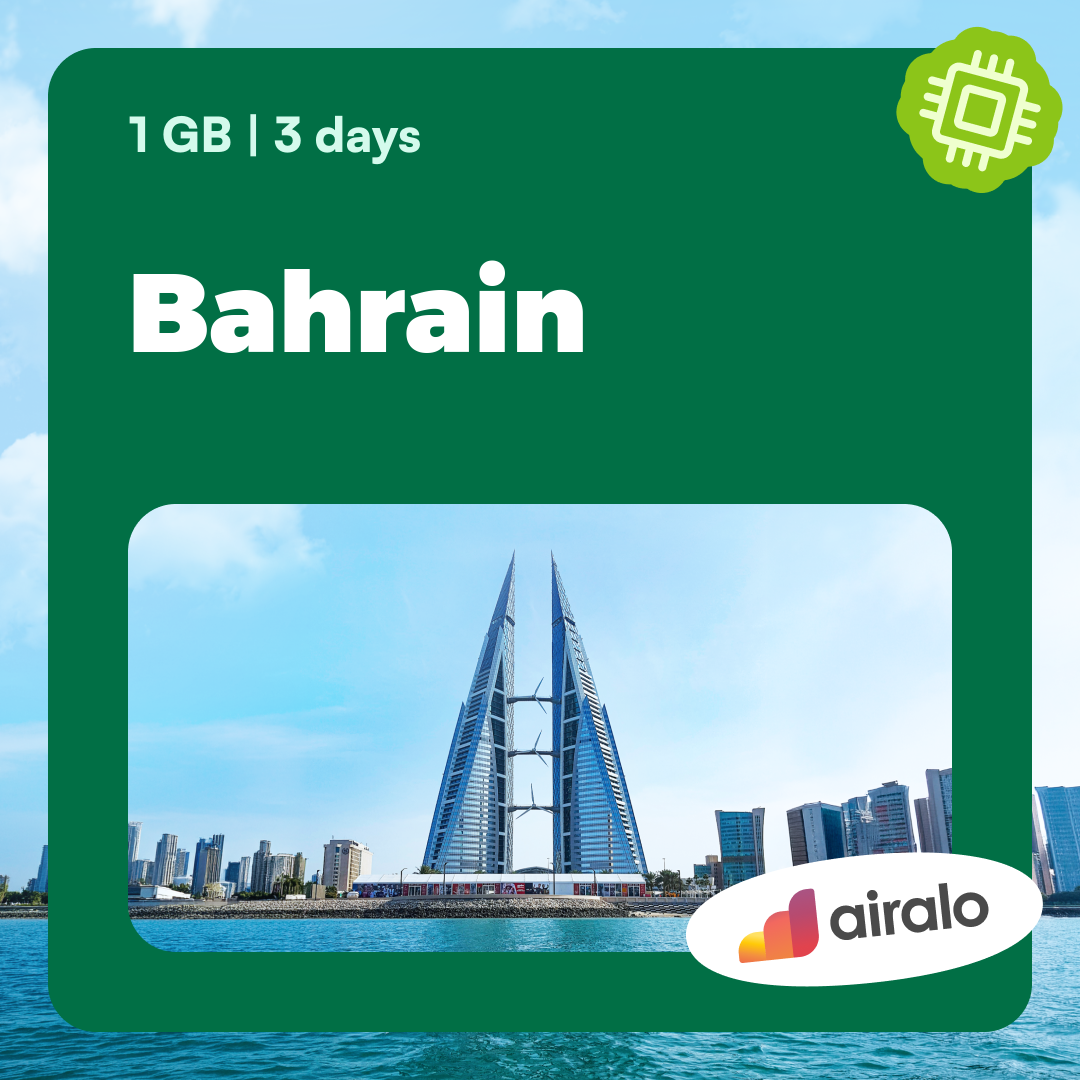 1 GB Bahrain travel eSIM valid for 3 days