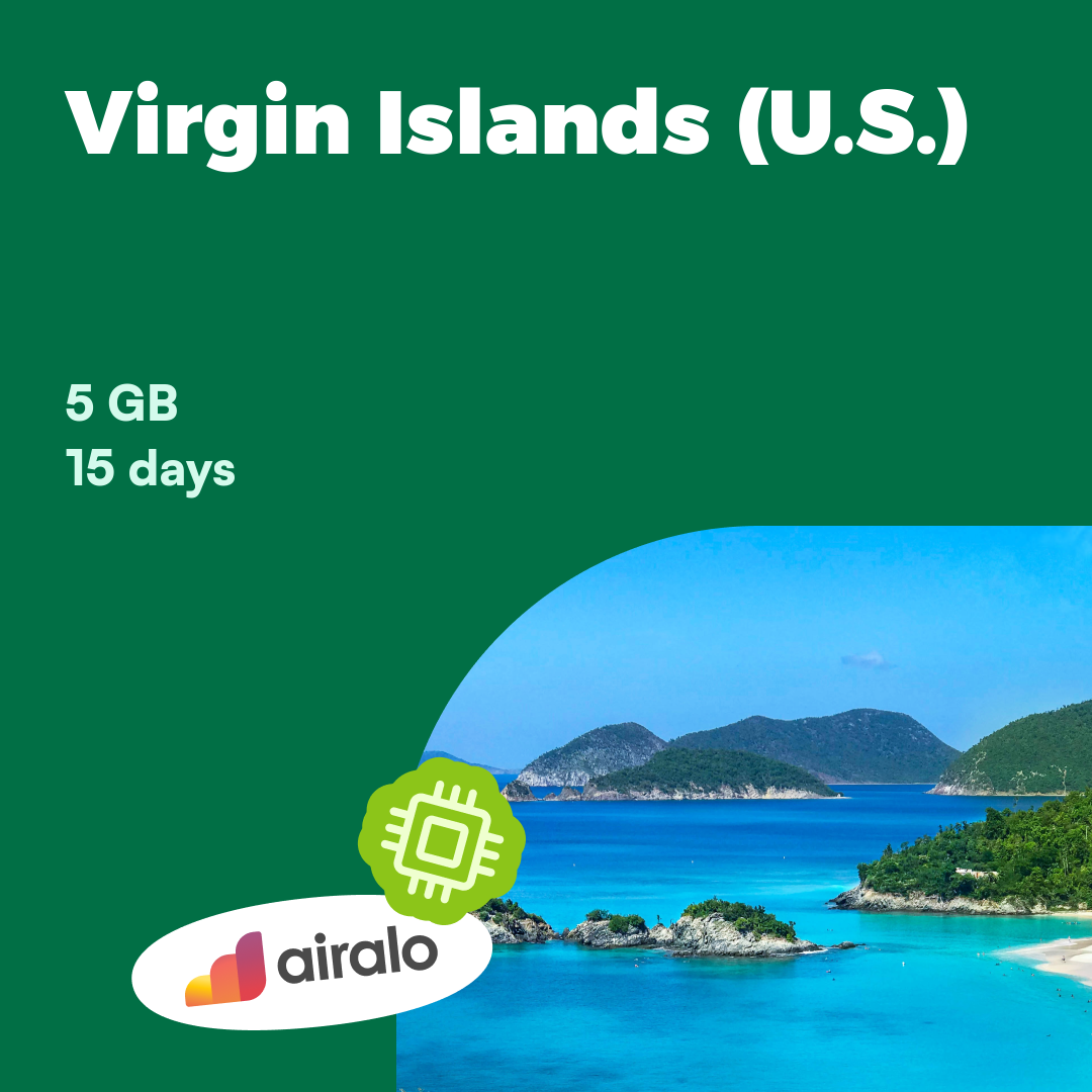 5 GB Virgin Islands (U.S.) travel eSIM valid for 15 days