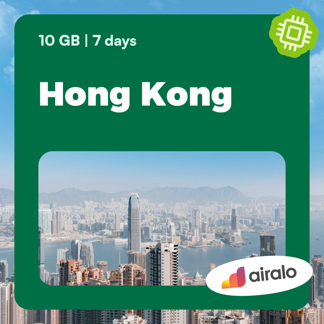 10 GB Hong Kong travel eSIM valid for 7 days