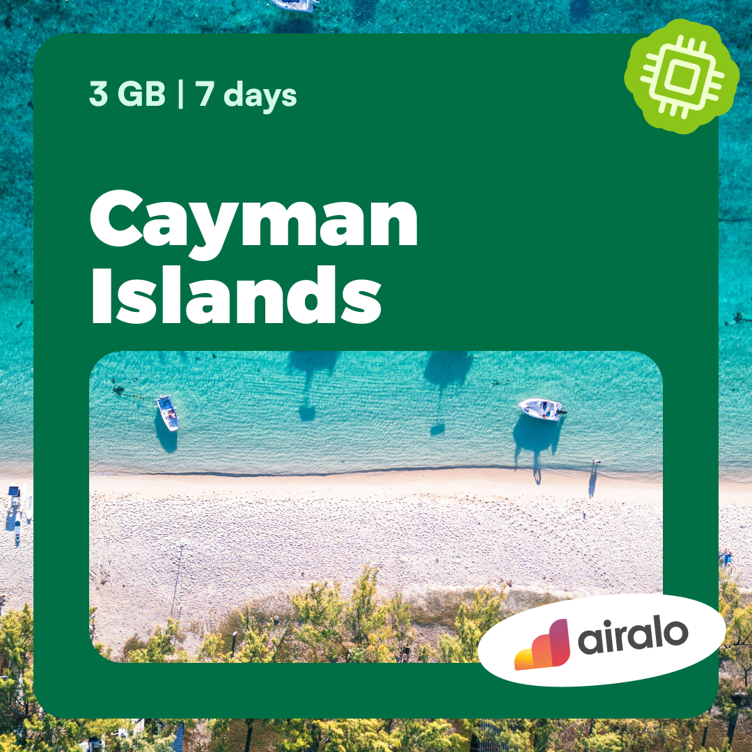 3 GB Cayman Islands travel eSIM valid for 7 days