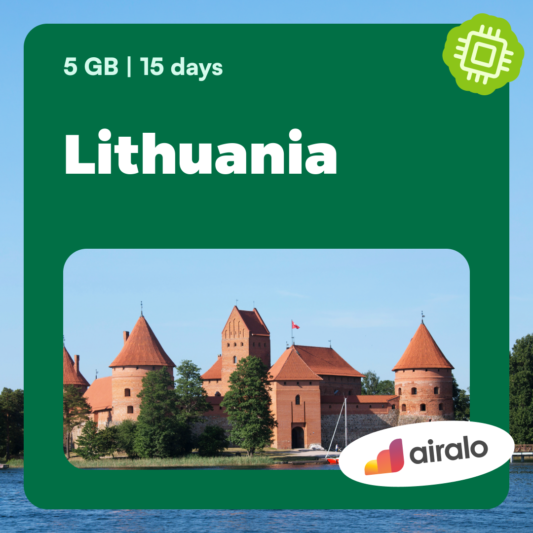 5 GB Lithuania travel eSIM valid for 15 days