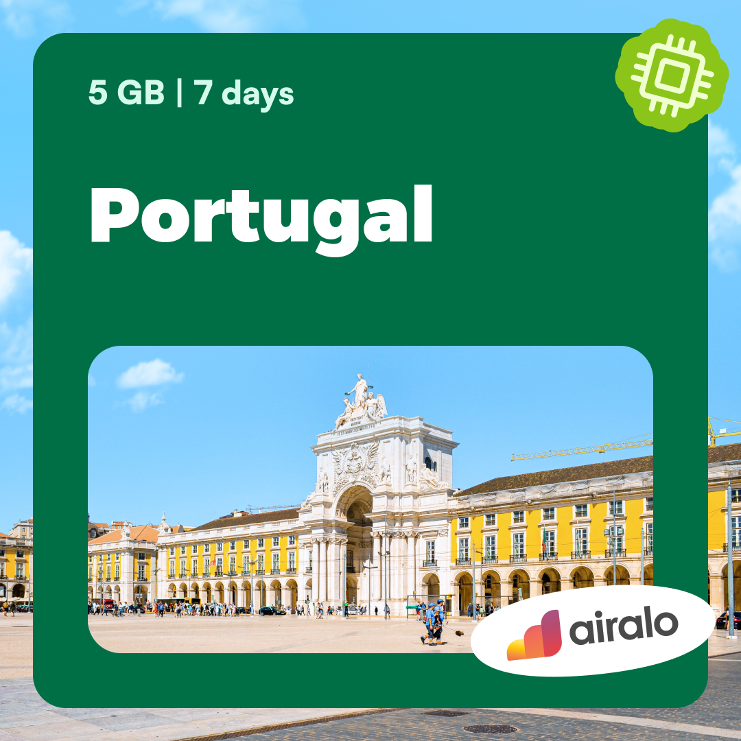 5 GB Portugal travel eSIM valid for 7 days