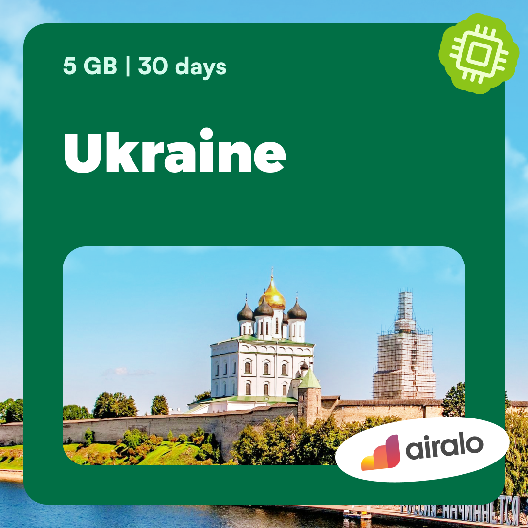 5 GB Ukraine travel eSIM valid for 30 days