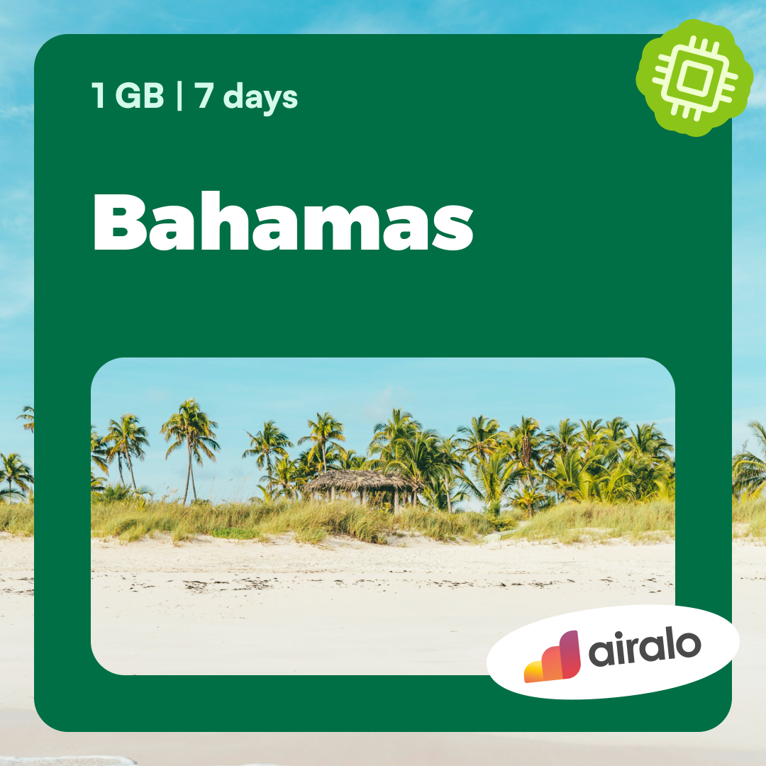 1 GB Bahamas travel eSIM valid for 7 days