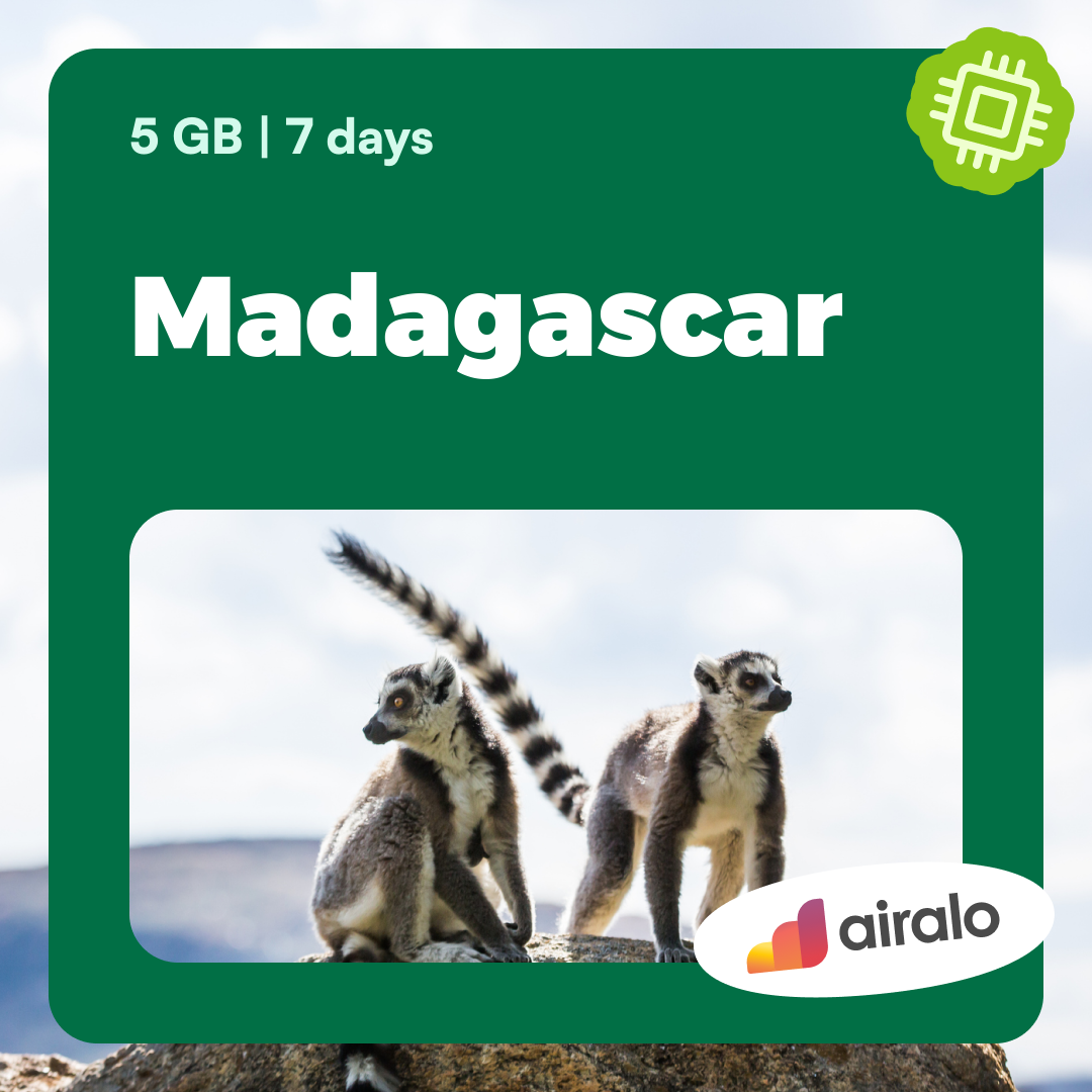 5 GB Madagascar travel eSIM valid for 7 days