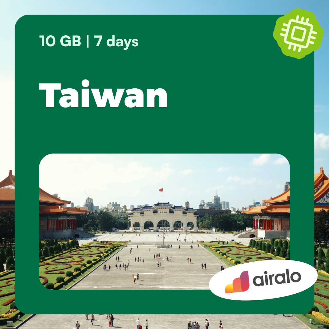 10 GB Taiwan travel eSIM valid for 7 days