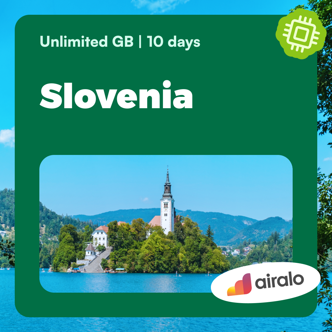 Unlimited GB Slovenia travel eSIM valid for 10 days