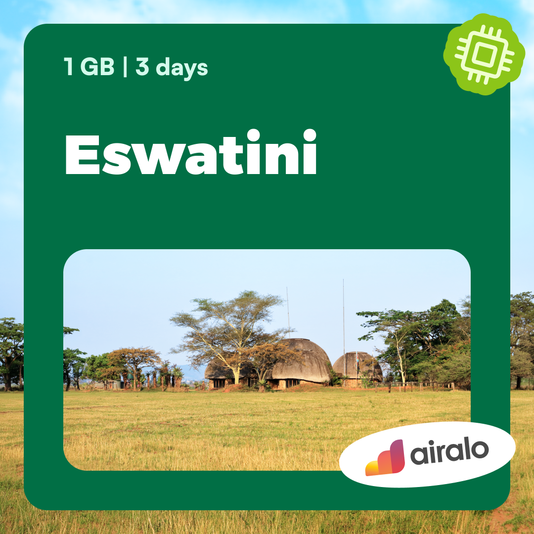 1 GB Eswatini travel eSIM valid for 3 days