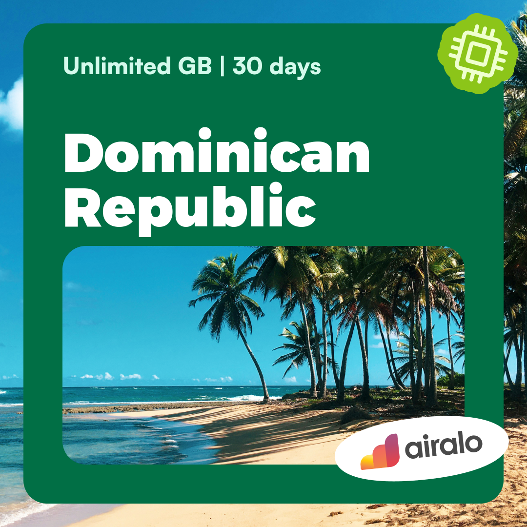 Unlimited GB Dominican Republic travel eSIM valid for 30 days