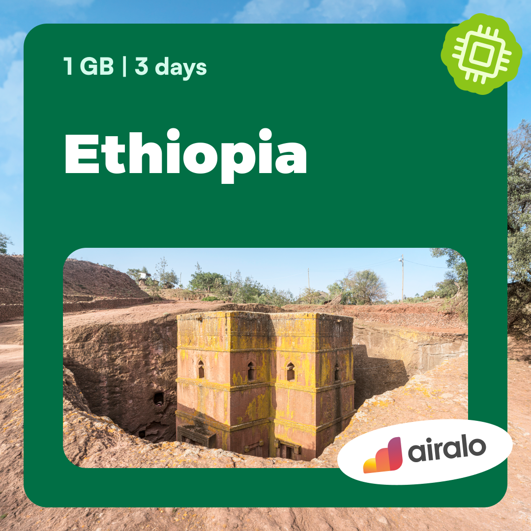 1 GB Ethiopia travel eSIM valid for 3 days
