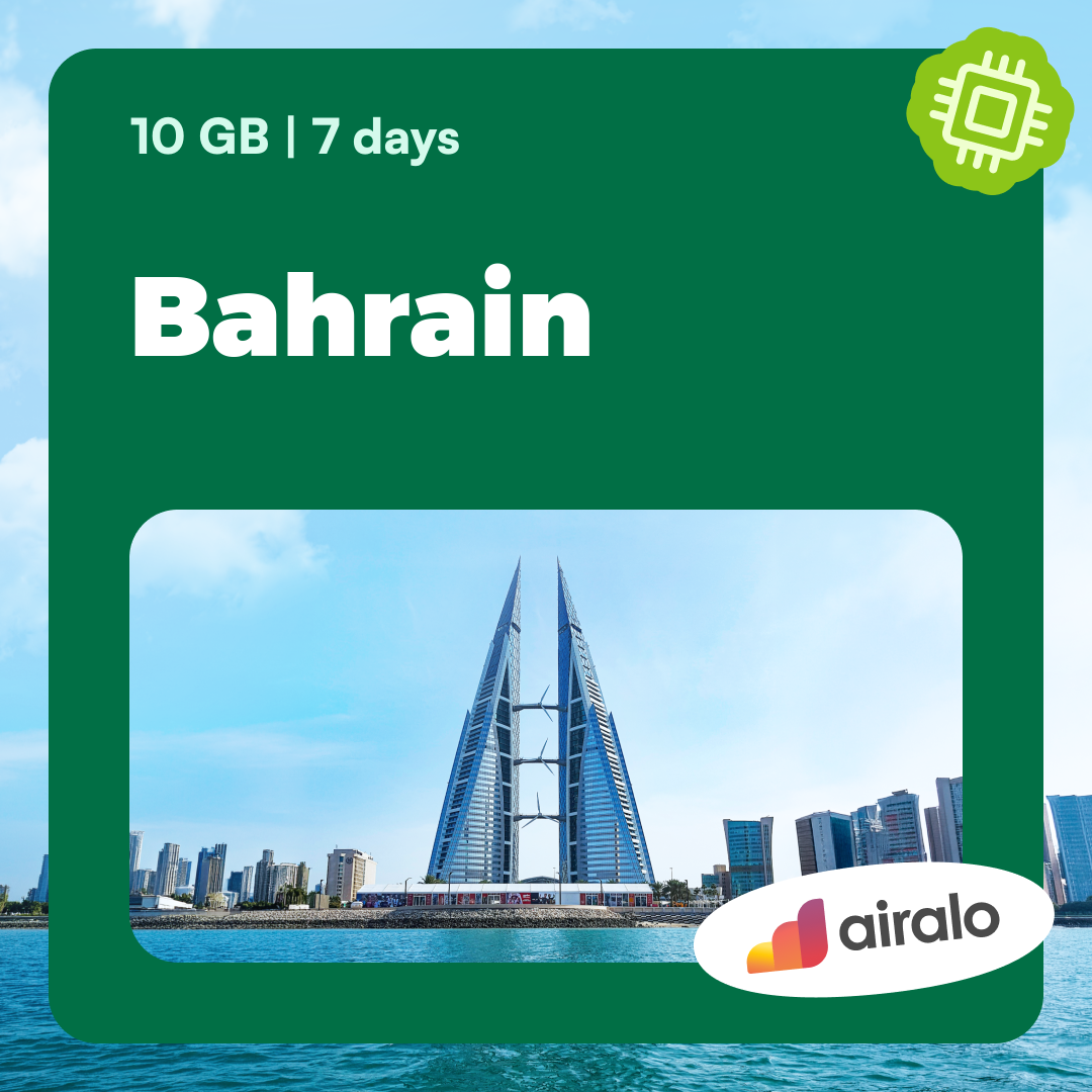 10 GB Bahrain travel eSIM valid for 7 days