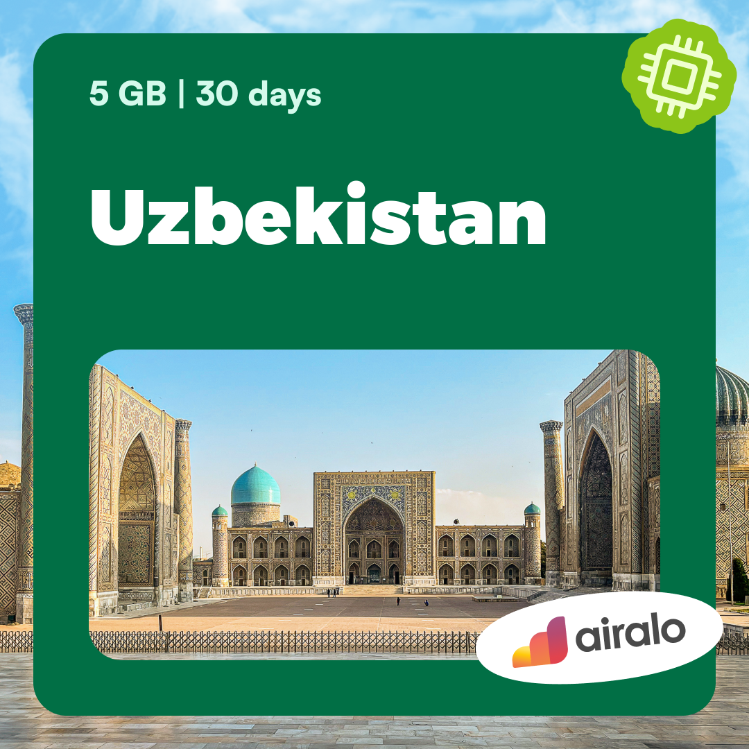 5 GB Uzbekistan travel eSIM valid for 30 days