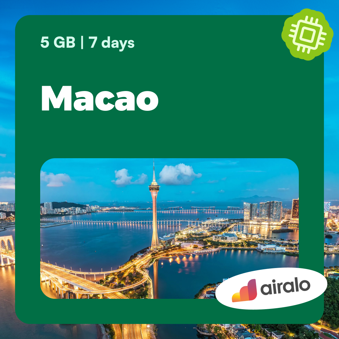 5 GB Macao travel eSIM valid for 7 days