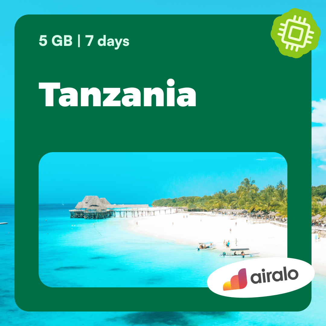 5 GB Tanzania travel eSIM valid for 7 days