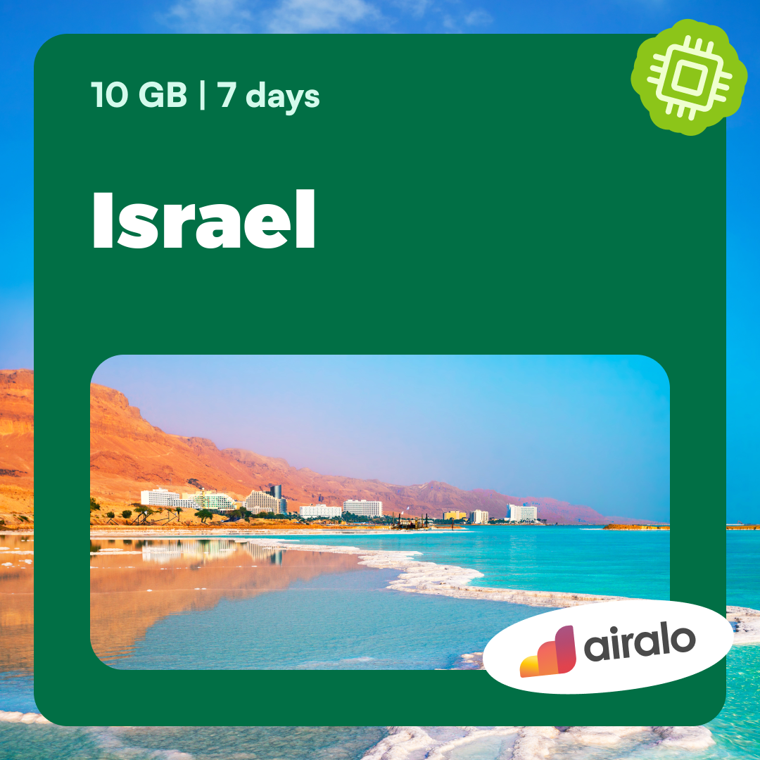 10 GB Israel travel eSIM valid for 7 days