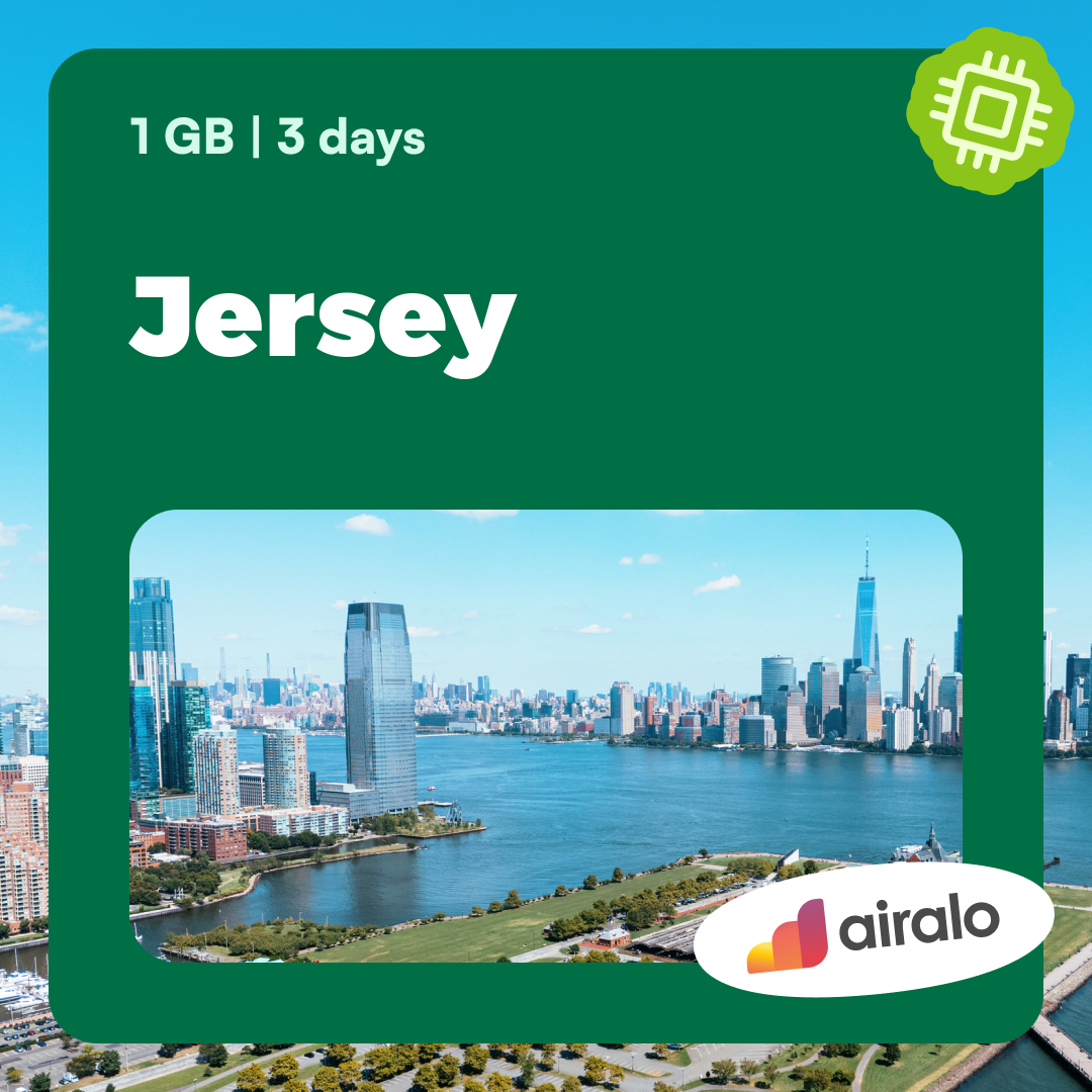 1 GB Jersey travel eSIM valid for 3 days
