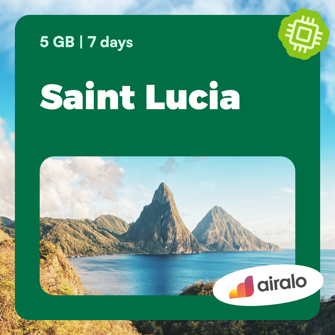5 GB Saint Lucia travel eSIM valid for 7 days