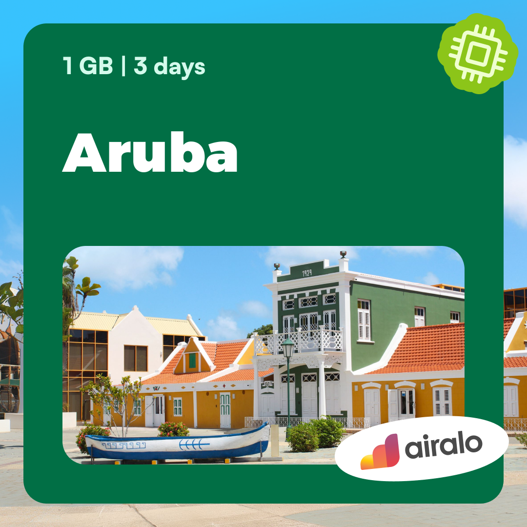 1 GB Aruba travel eSIM valid for 3 days
