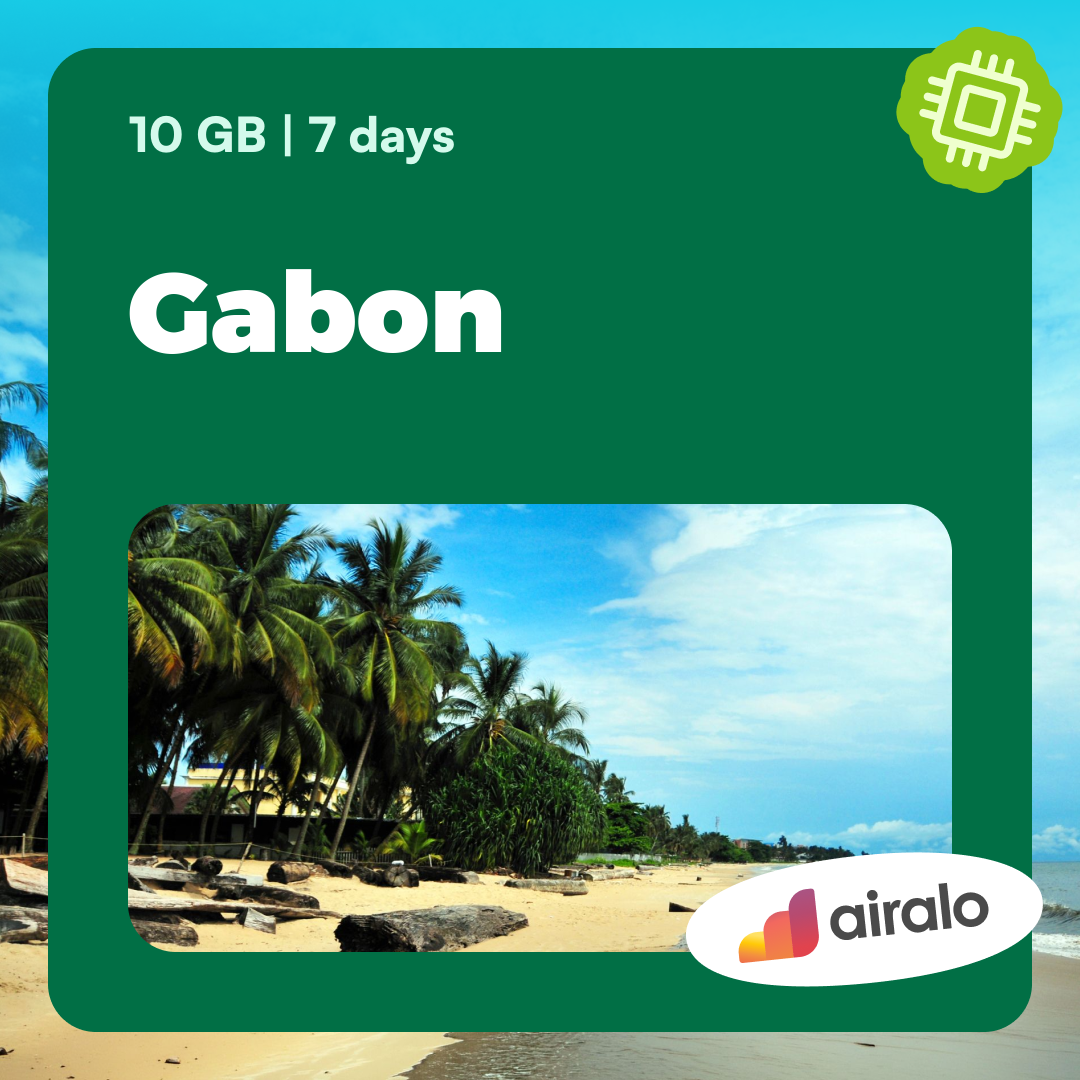 10 GB Gabon travel eSIM valid for 7 days