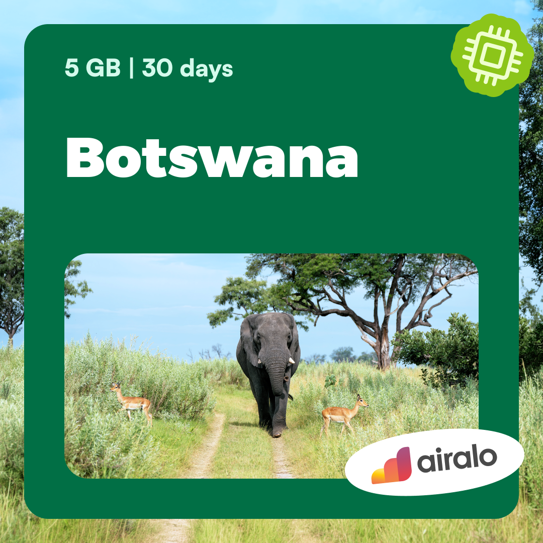 5 GB Botswana travel eSIM valid for 30 days
