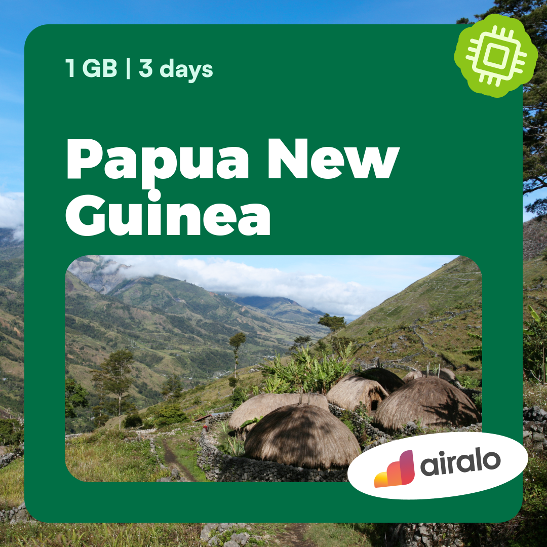 1 GB Papua New Guinea travel eSIM valid for 3 days