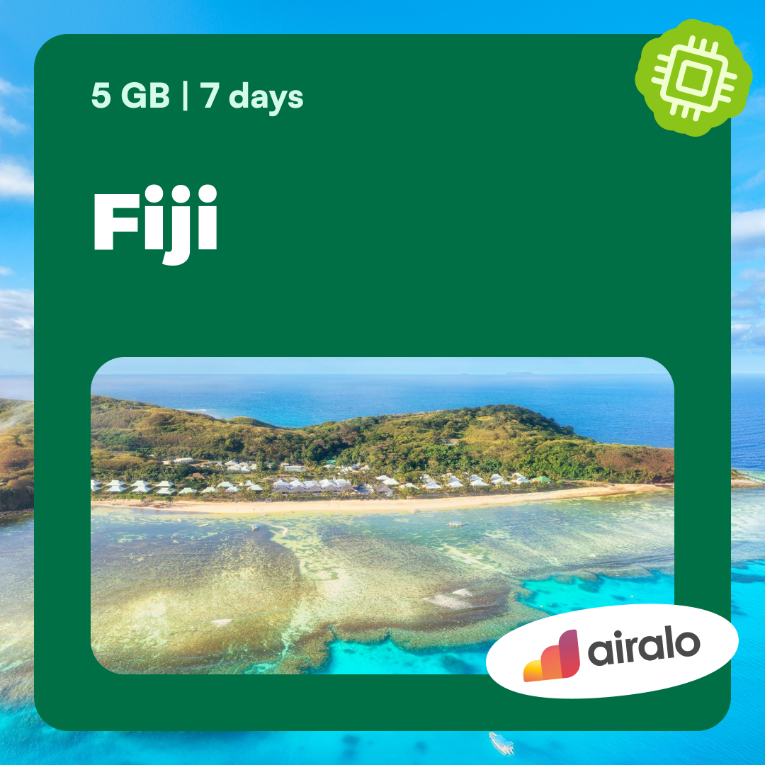 5 GB Fiji travel eSIM valid for 7 days