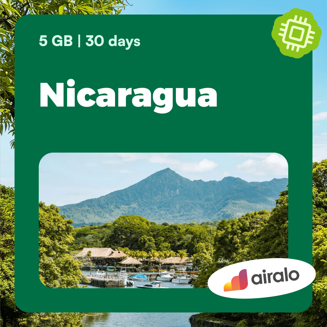 5 GB Nicaragua travel eSIM valid for 30 days