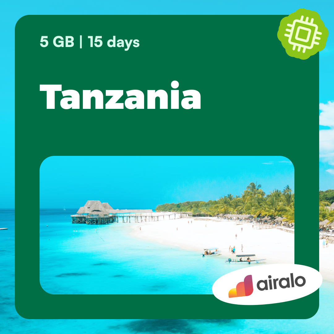 5 GB Tanzania travel eSIM valid for 15 days