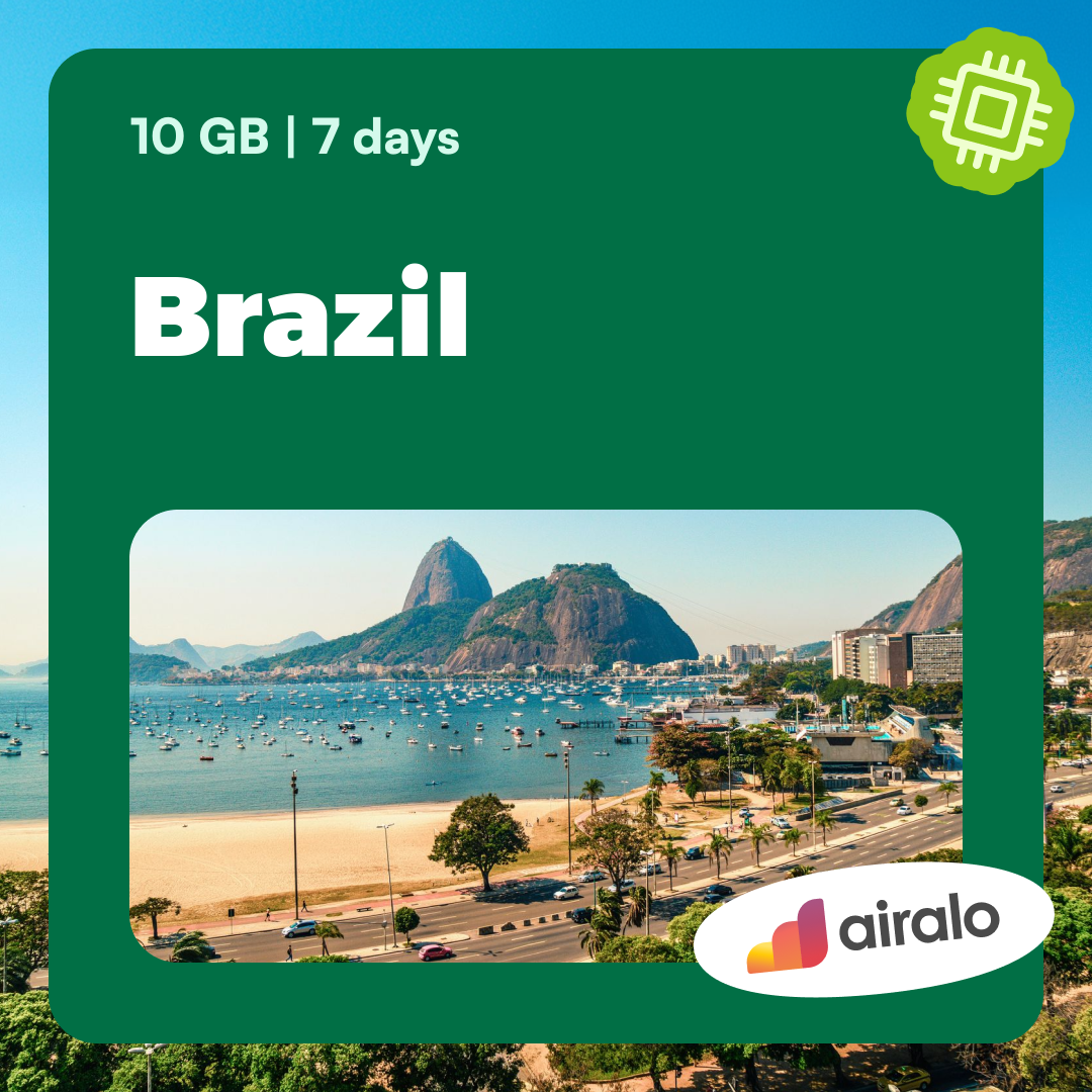 10 GB Brazil travel eSIM valid for 7 days