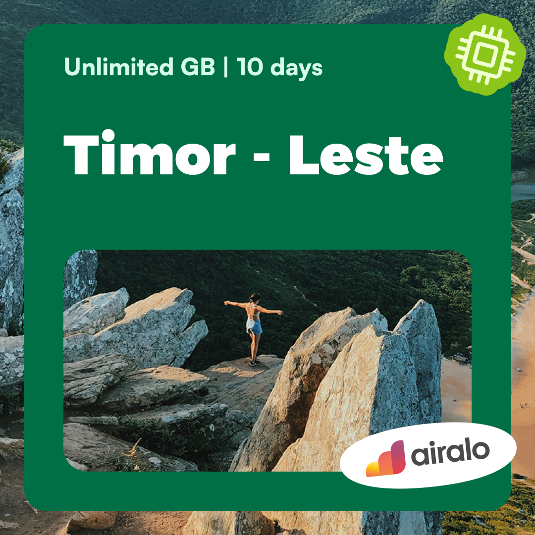 Unlimited GB Timor - Leste travel eSIM valid for 10 days