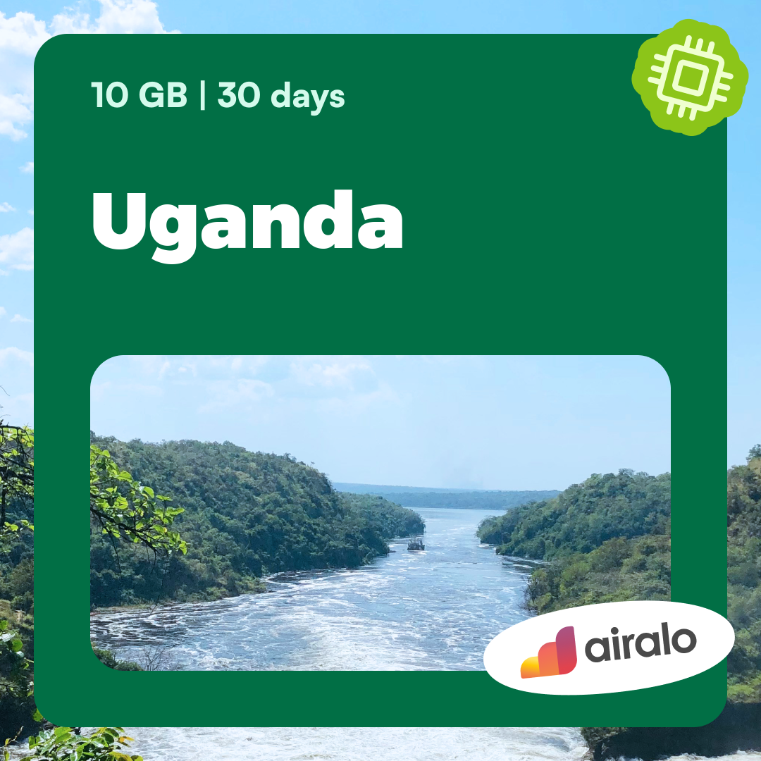 10 GB Uganda travel eSIM valid for 30 days