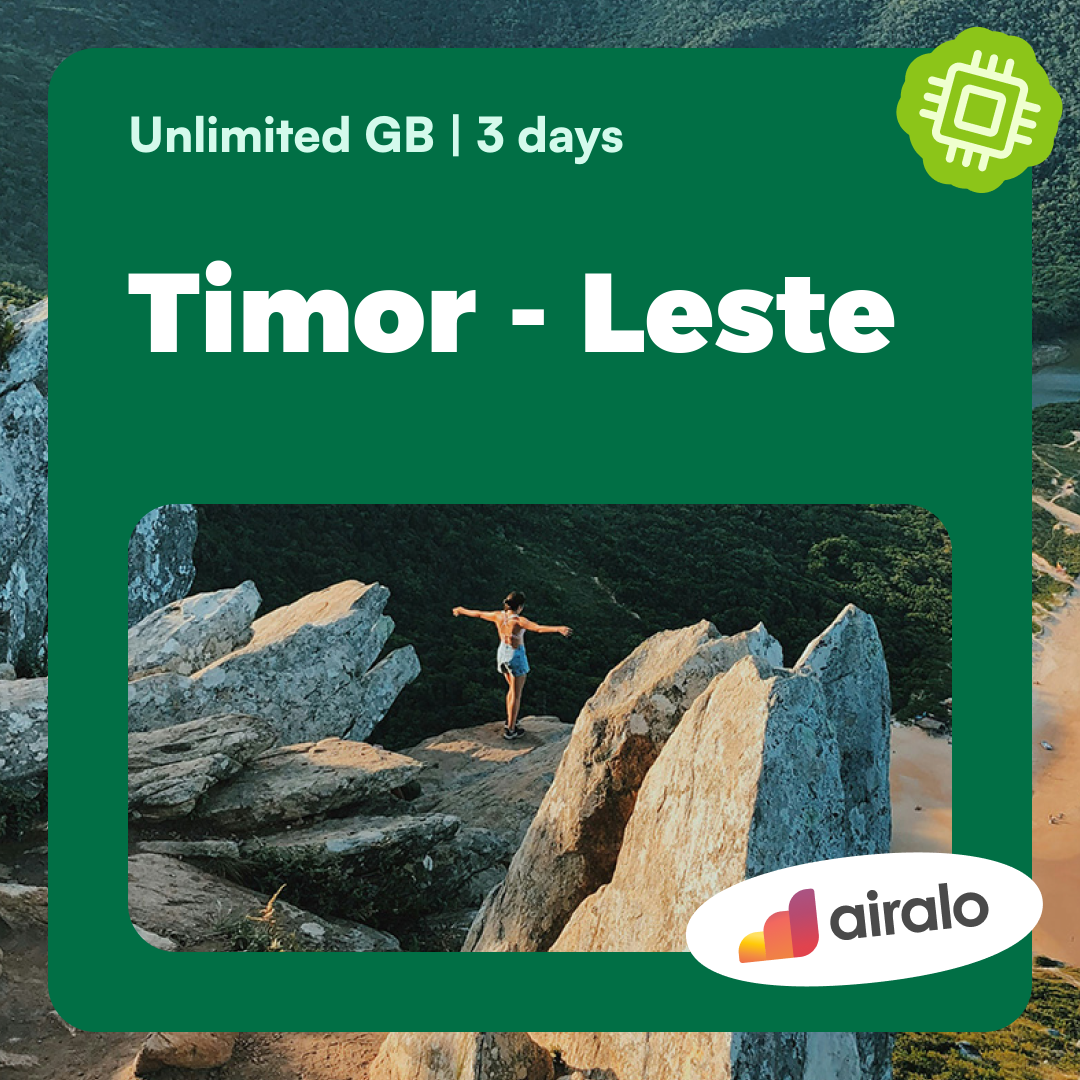 Unlimited GB Timor - Leste travel eSIM valid for 3 days