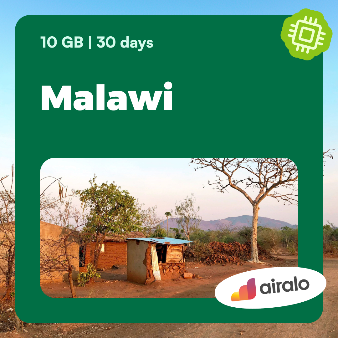 10 GB Malawi travel eSIM valid for 30 days