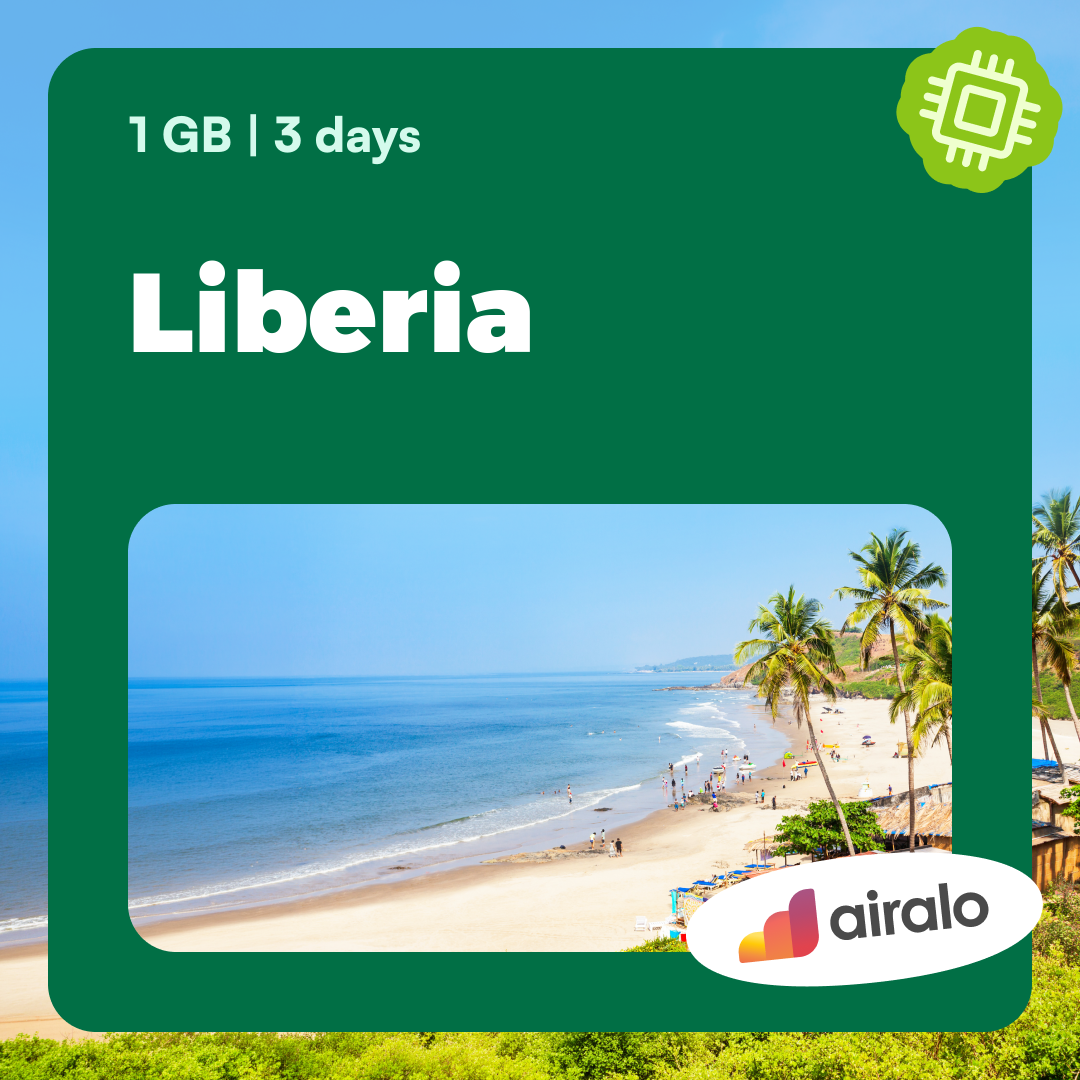 1 GB Liberia travel eSIM valid for 3 days
