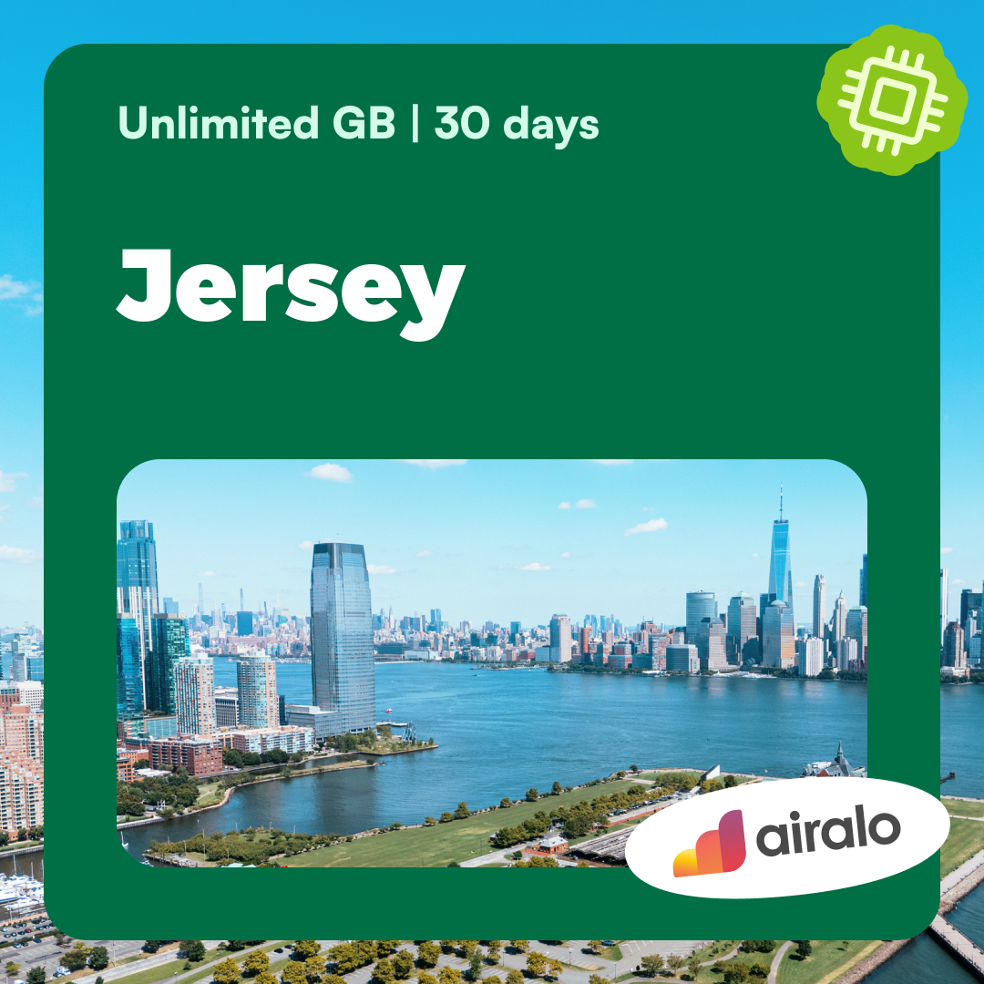 Unlimited GB Jersey travel eSIM valid for 30 days