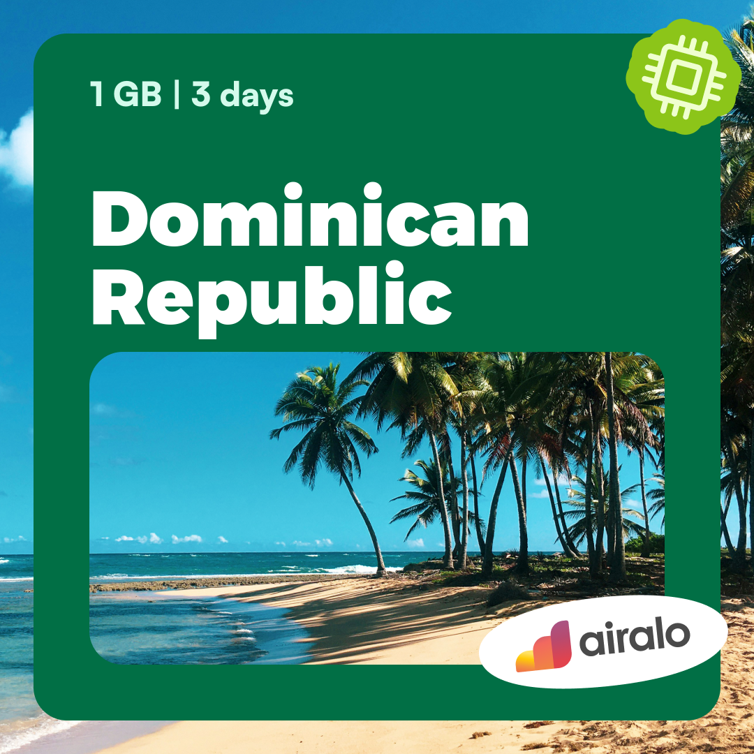 1 GB Dominican Republic travel eSIM valid for 3 days