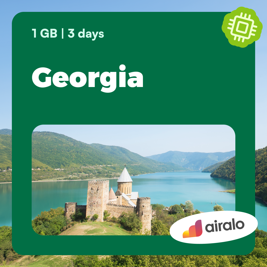 1 GB Georgia travel eSIM valid for 3 days