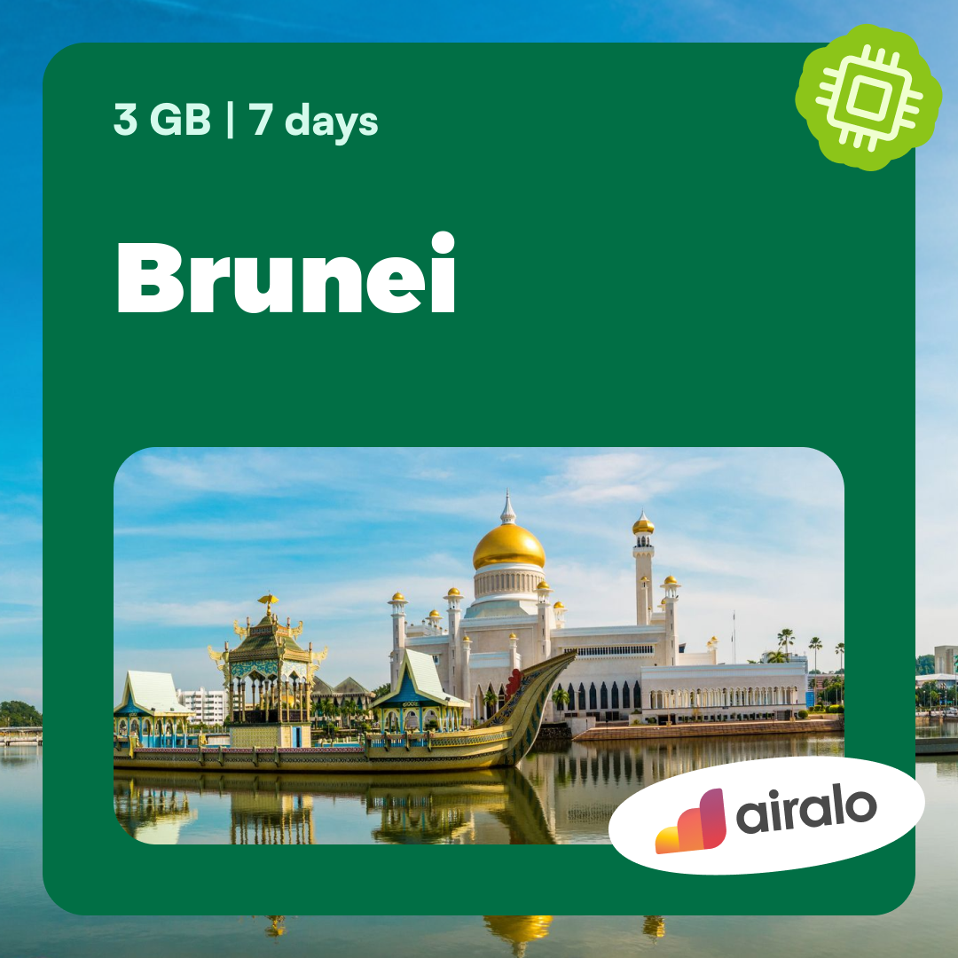 3 GB Brunei travel eSIM valid for 7 days