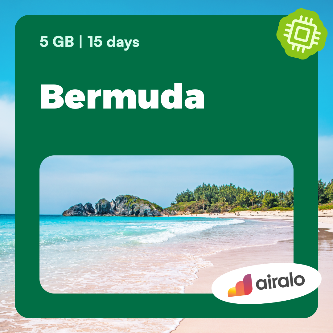 5 GB Bermuda travel eSIM valid for 15 days