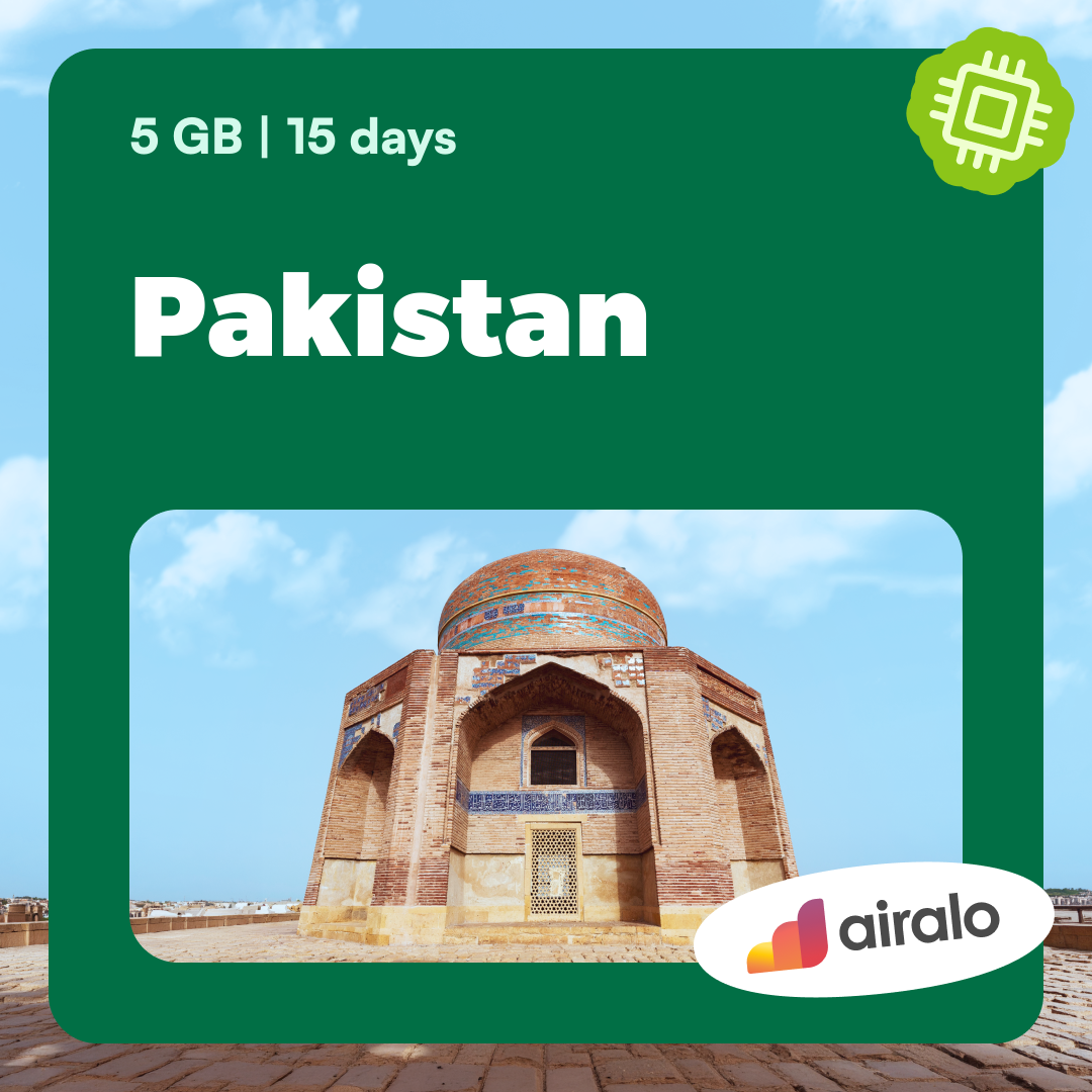 5 GB Pakistan travel eSIM valid for 15 days