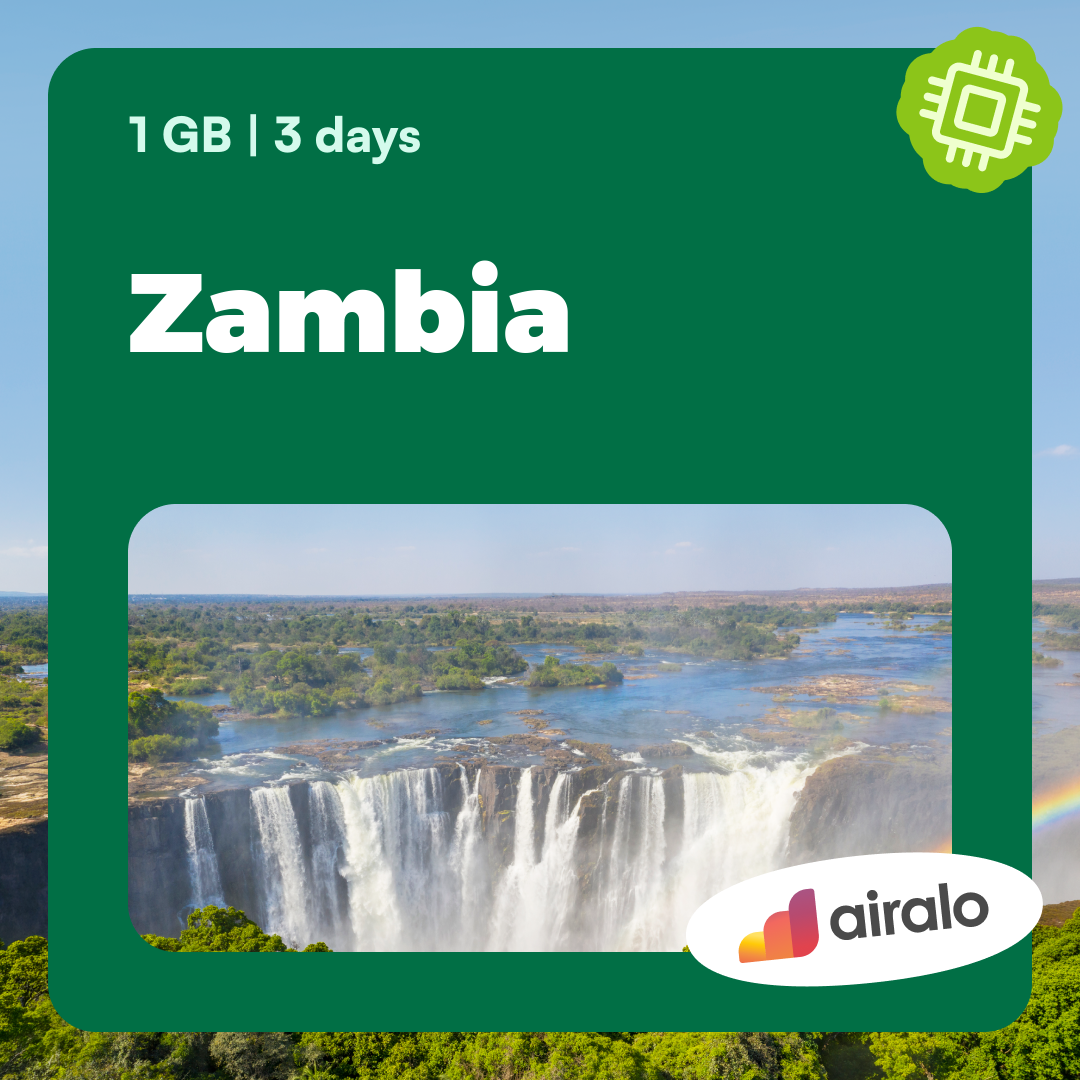 1 GB Zambia travel eSIM valid for 3 days