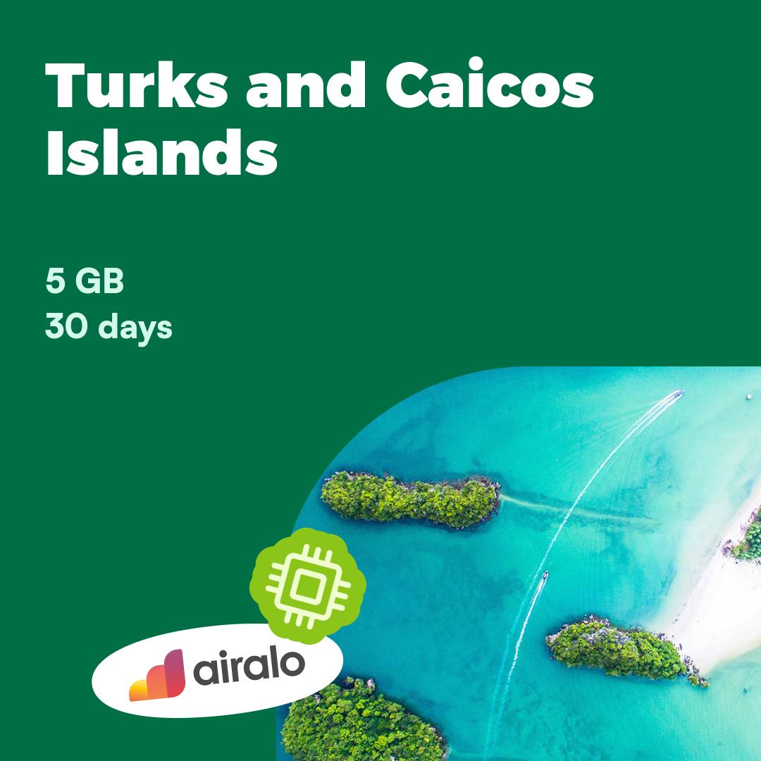 5 GB Turks and Caicos Islands travel eSIM valid for 30 days