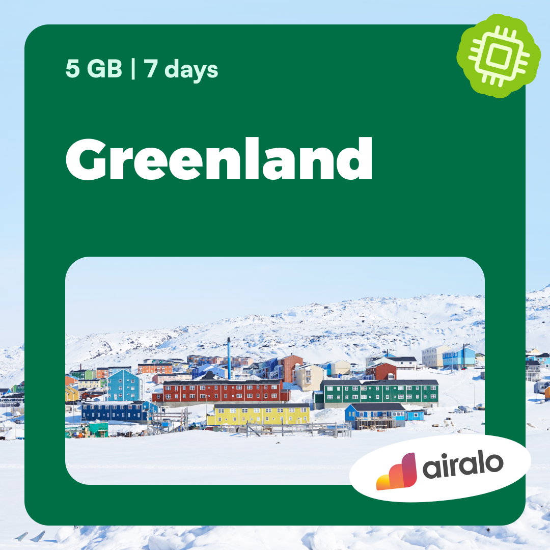 5 GB Greenland travel eSIM valid for 7 days