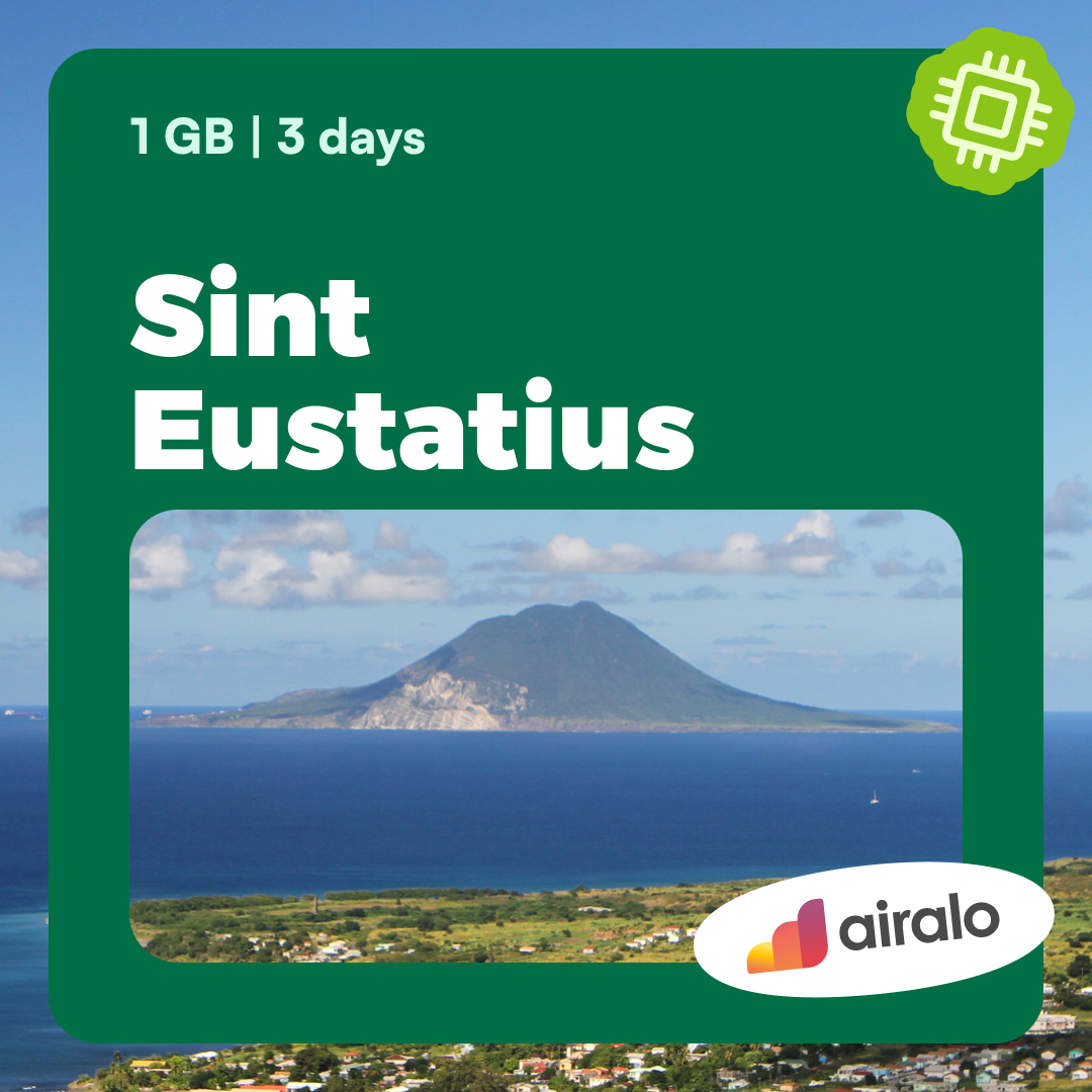 1 GB Sint Eustatius travel eSIM valid for 3 days