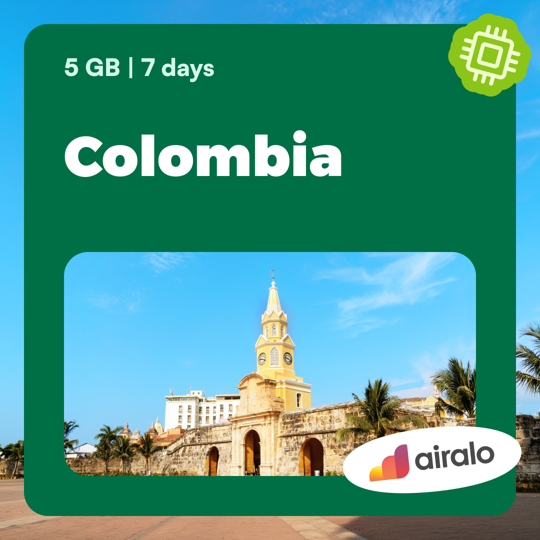 5 GB Colombia travel eSIM valid for 7 days