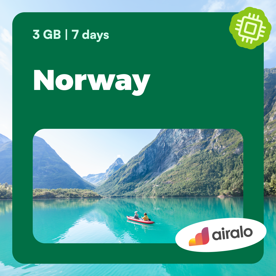 3 GB Norway travel eSIM valid for 7 days