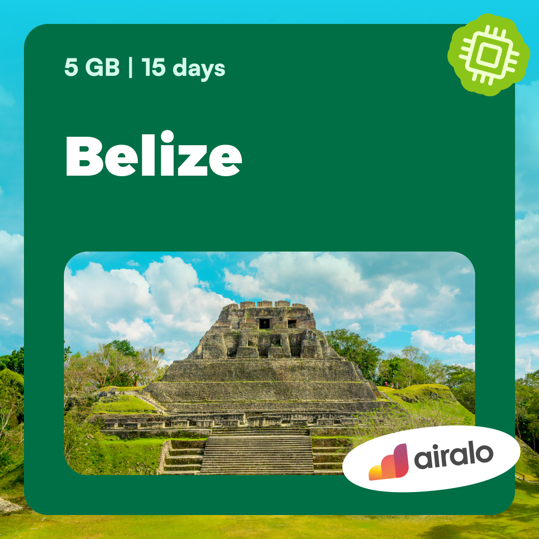 5 GB Belize travel eSIM valid for 15 days