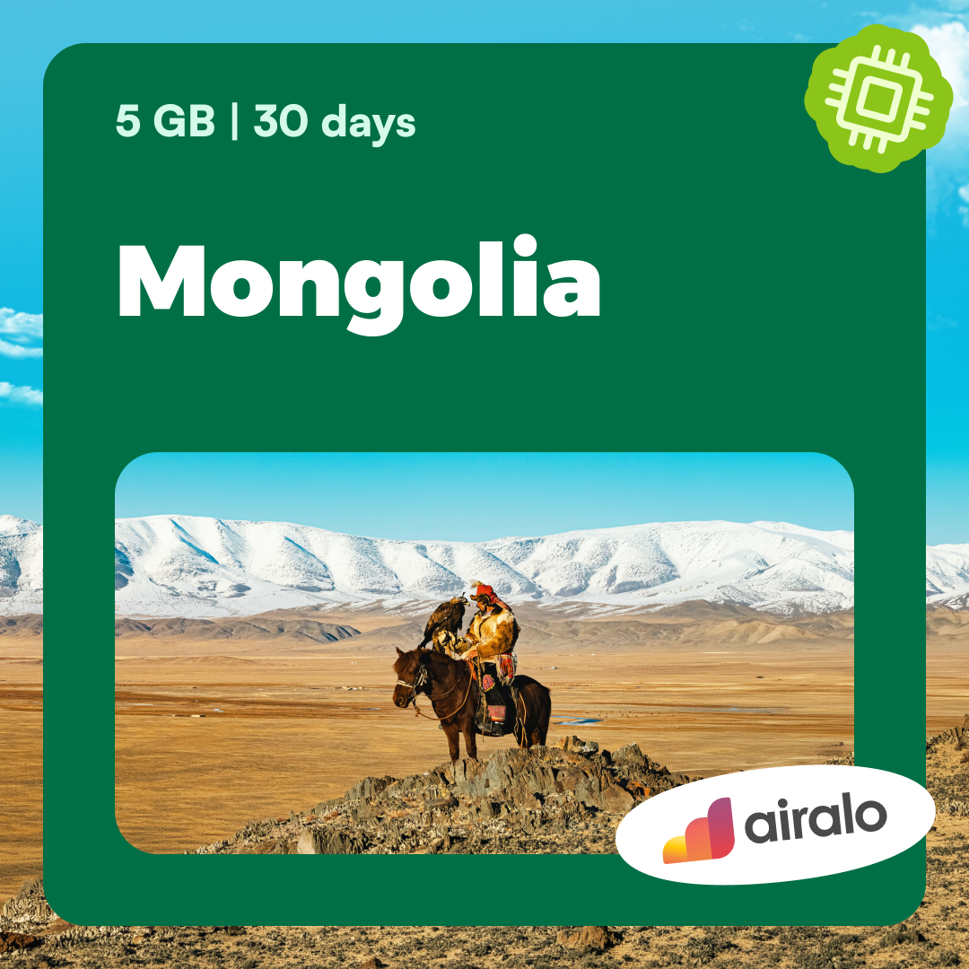 5 GB Mongolia travel eSIM valid for 30 days