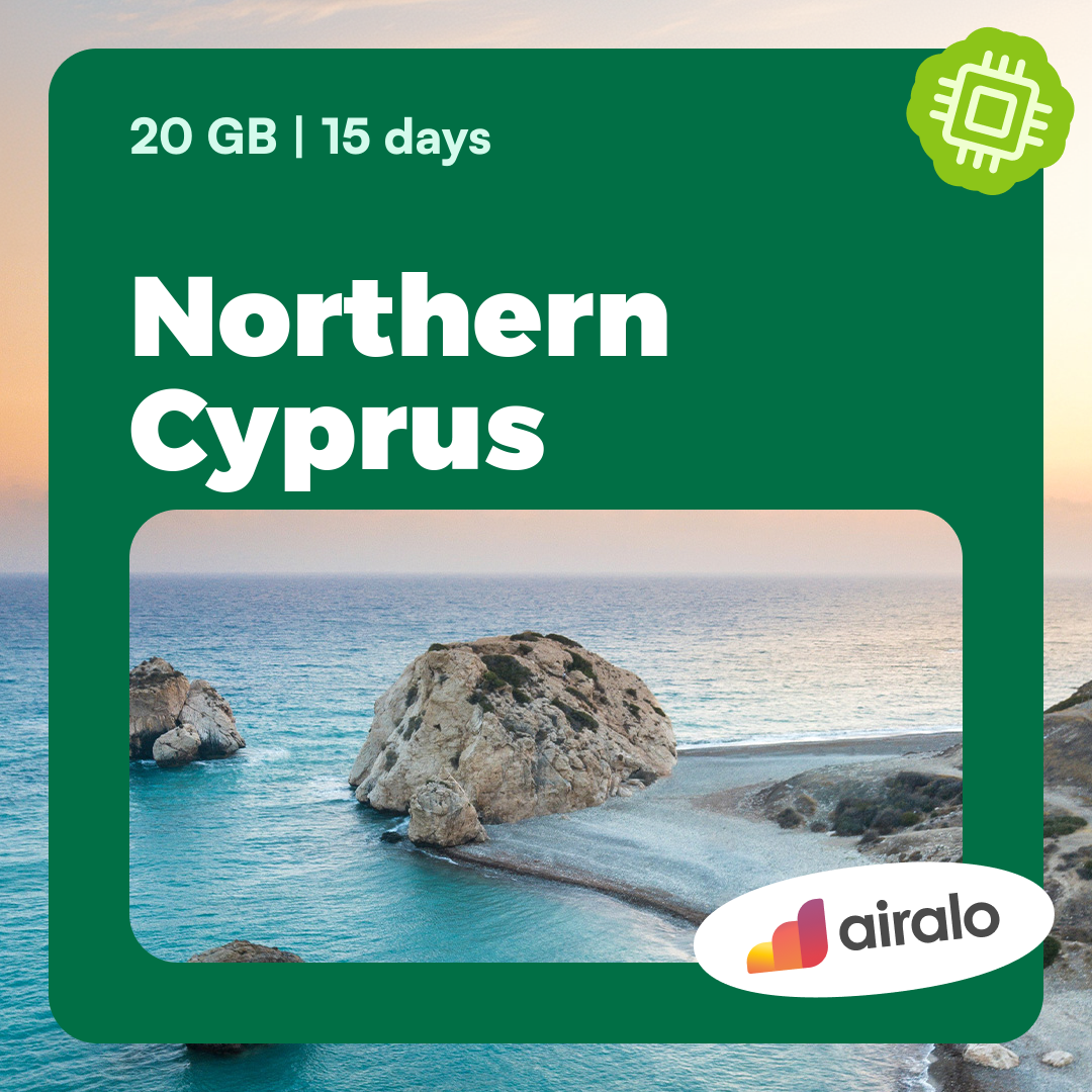 20 GB Northern Cyprus travel eSIM valid for 15 days