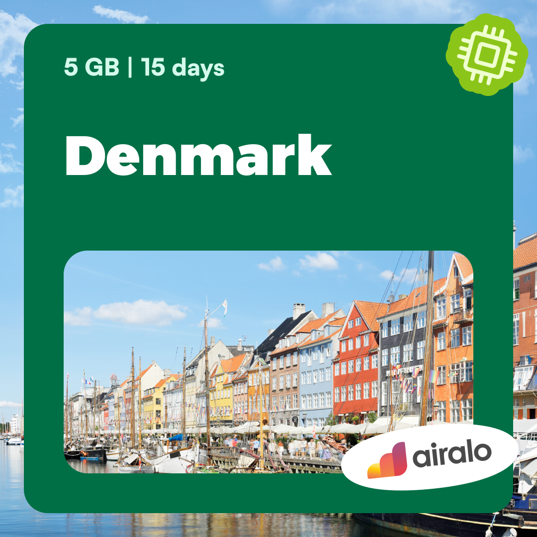5 GB Denmark travel eSIM valid for 15 days